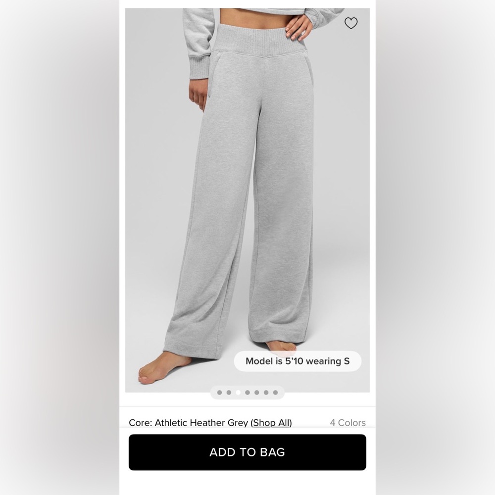 ALO Serenity Wide-leg Sweatpants NWT